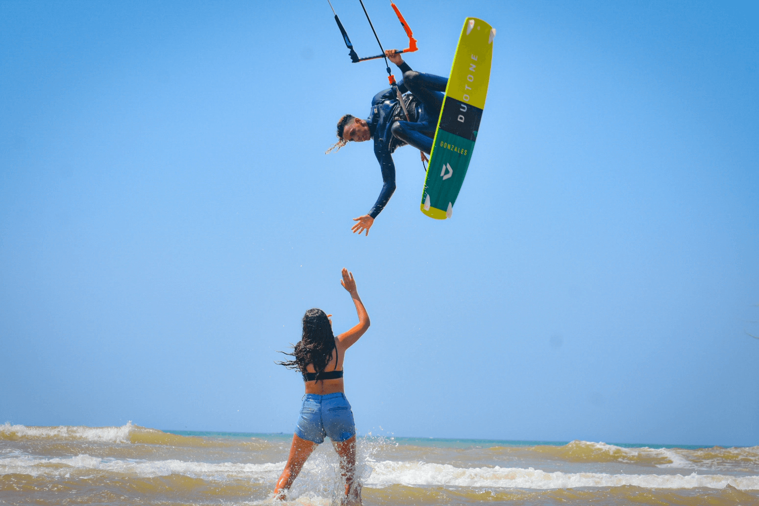 Kitesurf lesson in Essaouira — IKO group or private, Duotone/North school gear at the beach